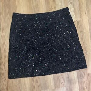 Sparkly navy Loft tweed skirt. Worn once. Excellent condition. Has pockets.